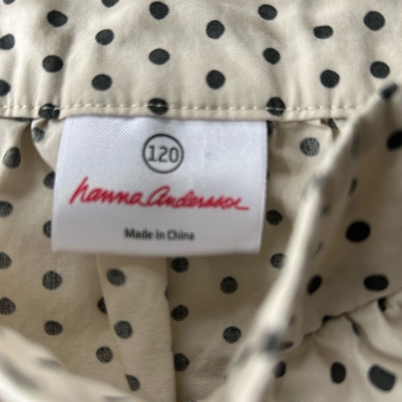 Hanna A.polka dot sleeveless sun dress Black/off white with black ribbon ties - Picture 3 of 7